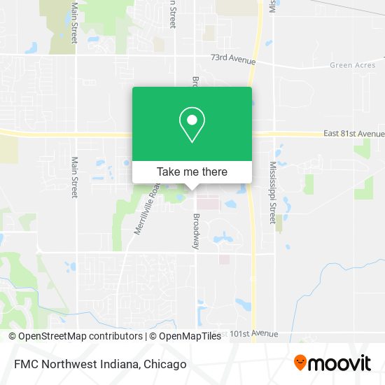 FMC Northwest Indiana map