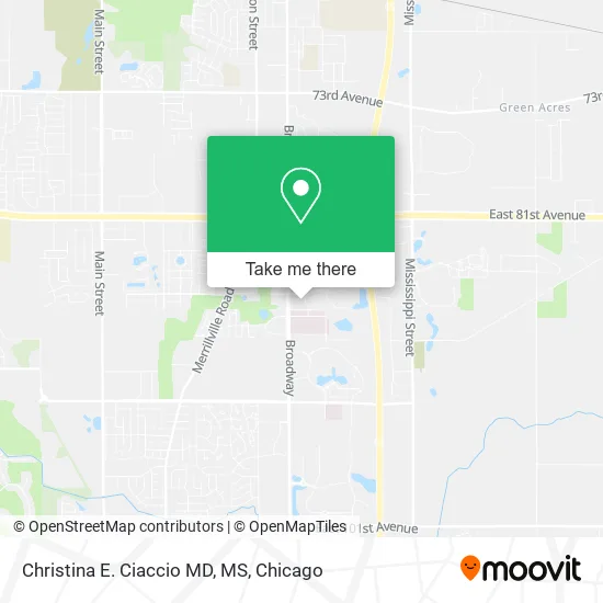 Mapa de Christina E. Ciaccio MD, MS