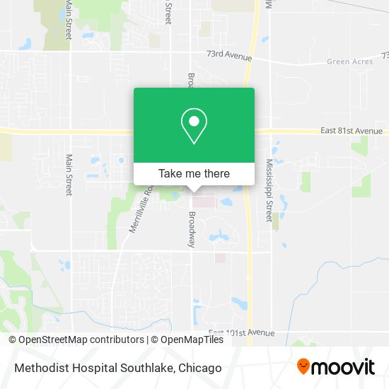 Mapa de Methodist Hospital Southlake