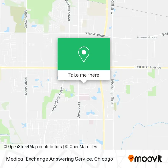 Medical Exchange Answering Service map
