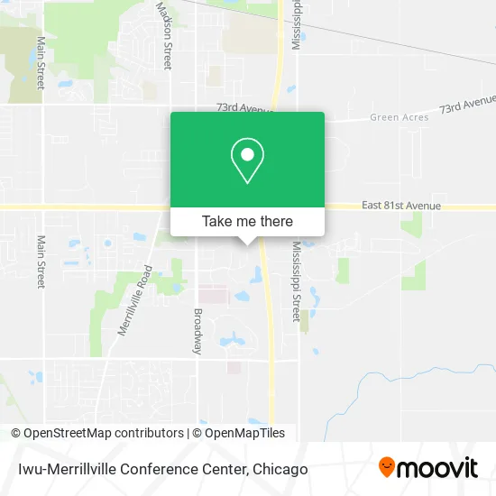 Iwu-Merrillville Conference Center map