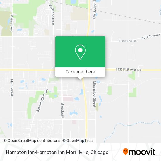 Hampton Inn-Hampton Inn Merrillville map