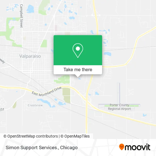 Simon Support Services. map