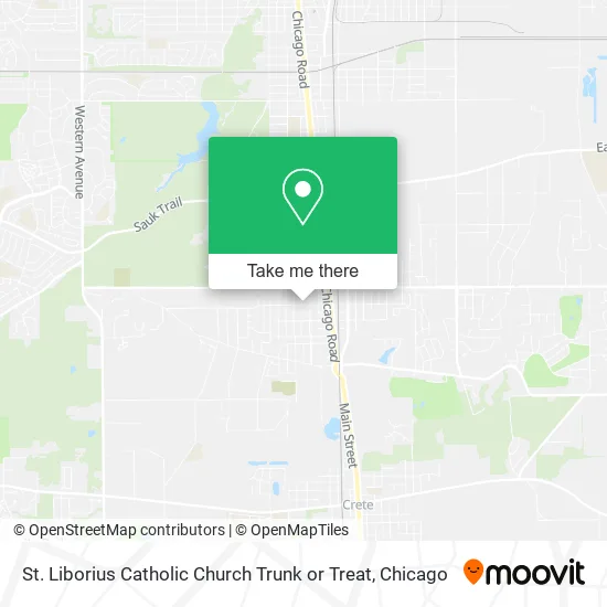 St. Liborius Catholic Church Trunk or Treat map