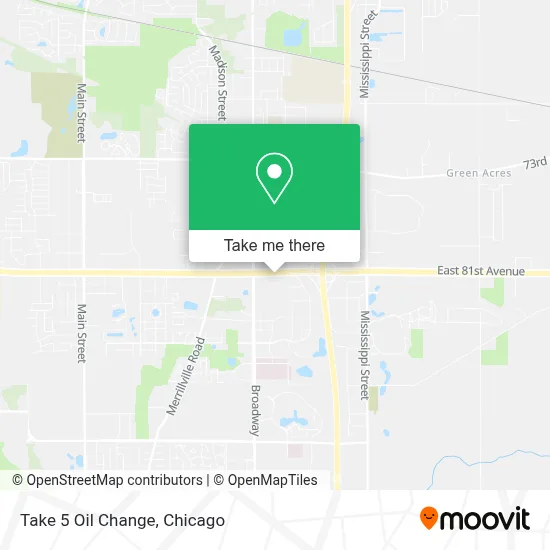 Take 5 Oil Change map