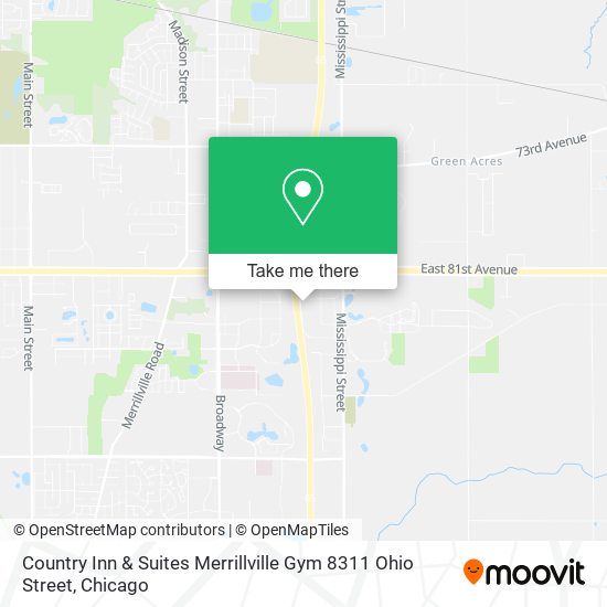 Country Inn & Suites Merrillville Gym 8311 Ohio Street map
