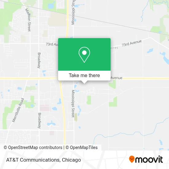 AT&T Communications map