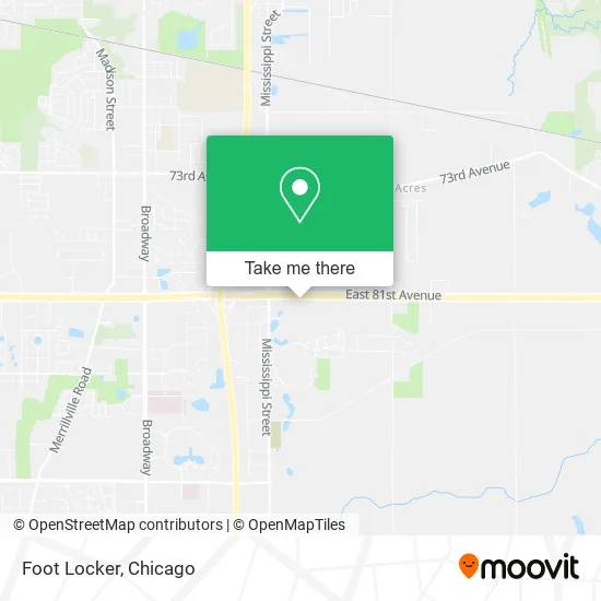 Foot Locker map