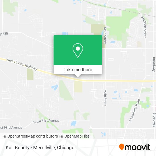 Kali Beauty - Merrillville map