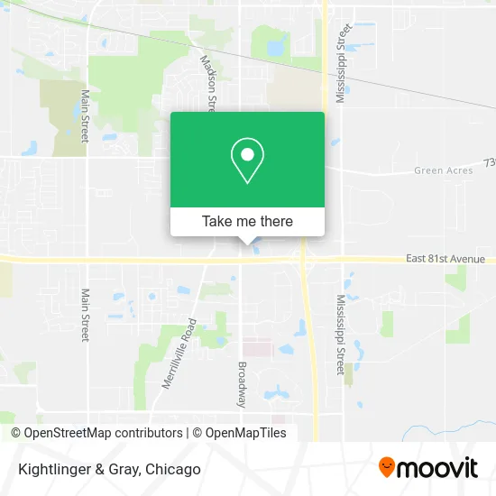 Kightlinger & Gray map