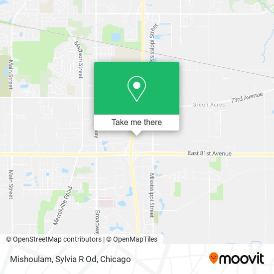 Mishoulam, Sylvia R Od map