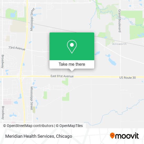 Meridian Health Services map