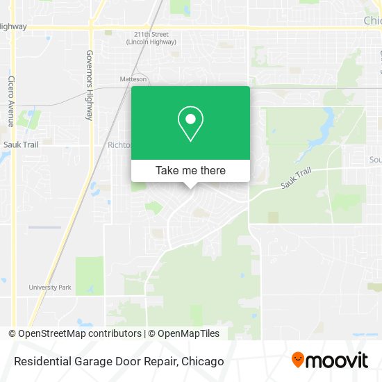 Residential Garage Door Repair map