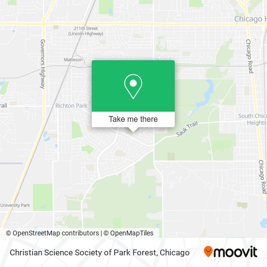 Mapa de Christian Science Society of Park Forest