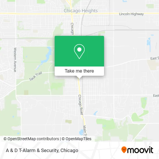 A & D T-Alarm & Security map