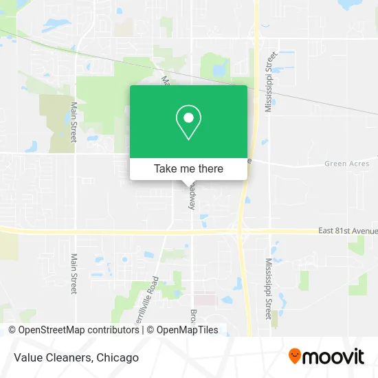 Value Cleaners map