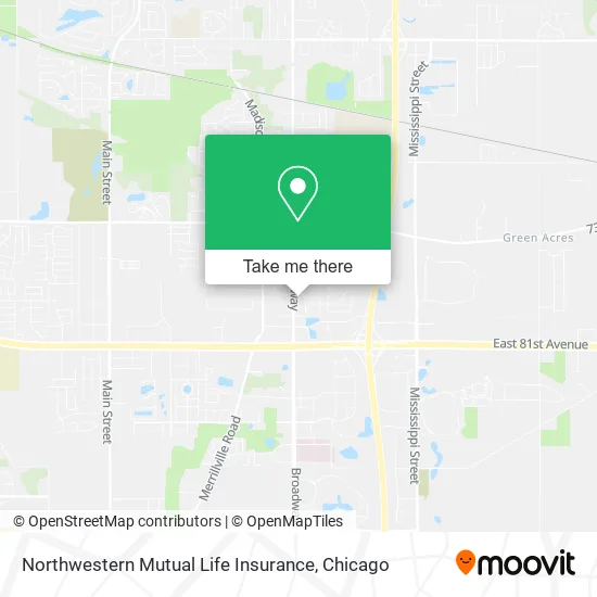 Northwestern Mutual Life Insurance map