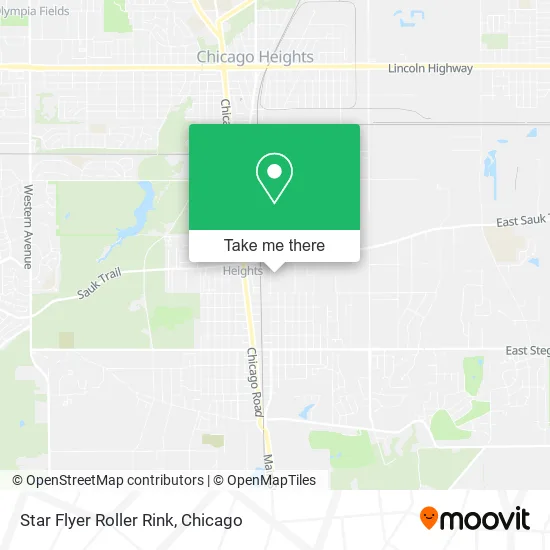 Mapa de Star Flyer Roller Rink