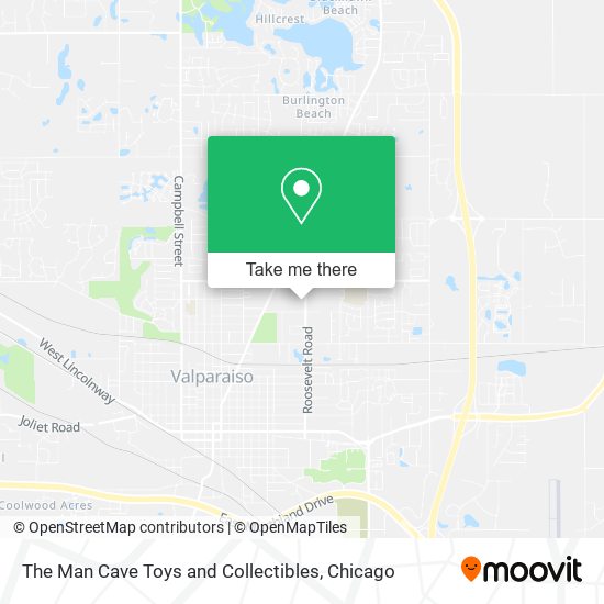 The Man Cave Toys and Collectibles map