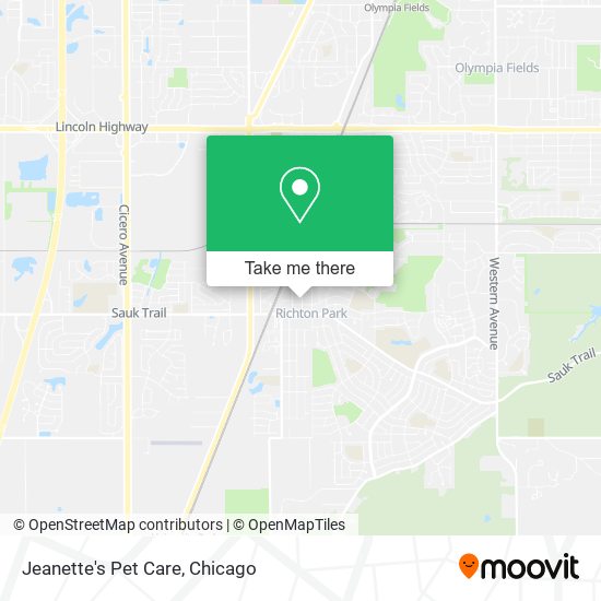 Jeanette's Pet Care map