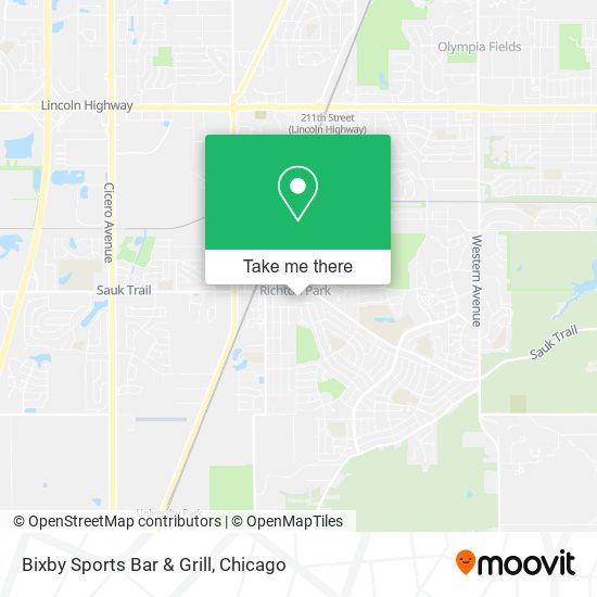 Bixby Sports Bar & Grill map