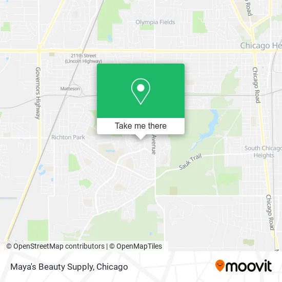 Maya's Beauty Supply map