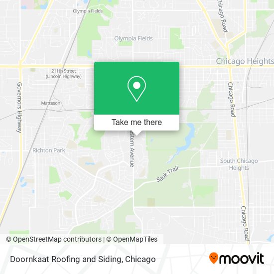 Doornkaat Roofing and Siding map