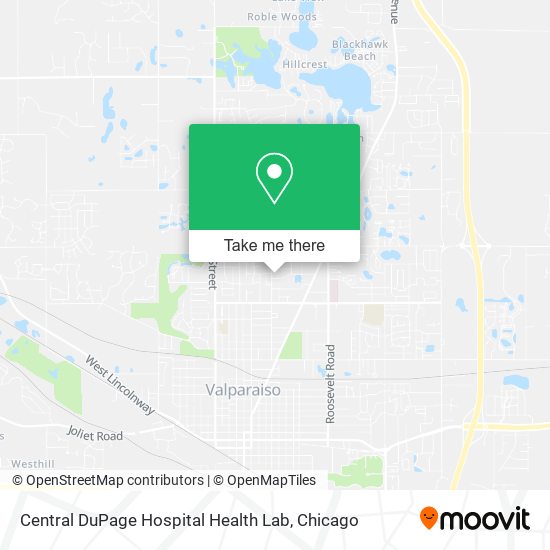 Mapa de Central DuPage Hospital Health Lab