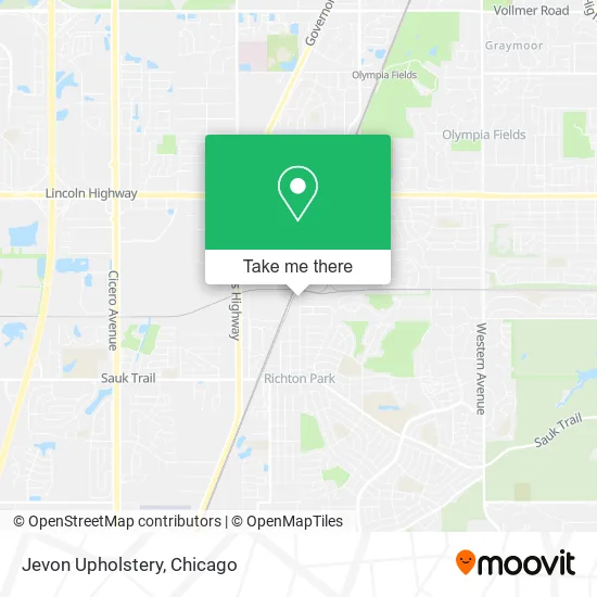 Jevon Upholstery map