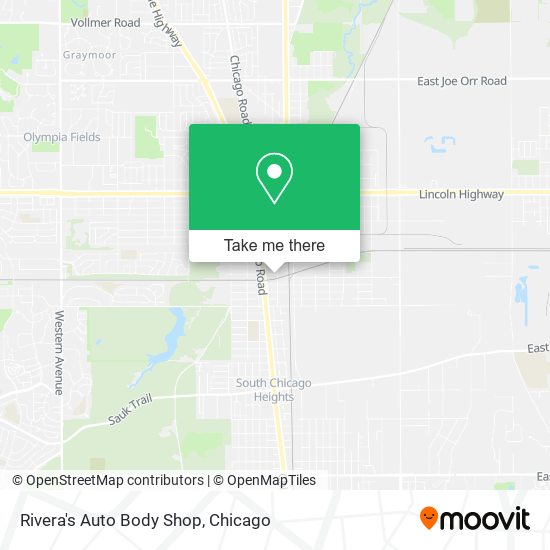 Rivera's Auto Body Shop map
