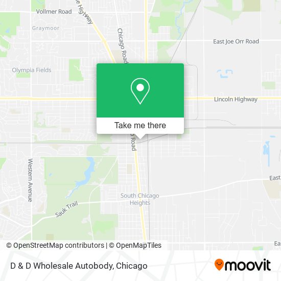 D & D Wholesale Autobody map