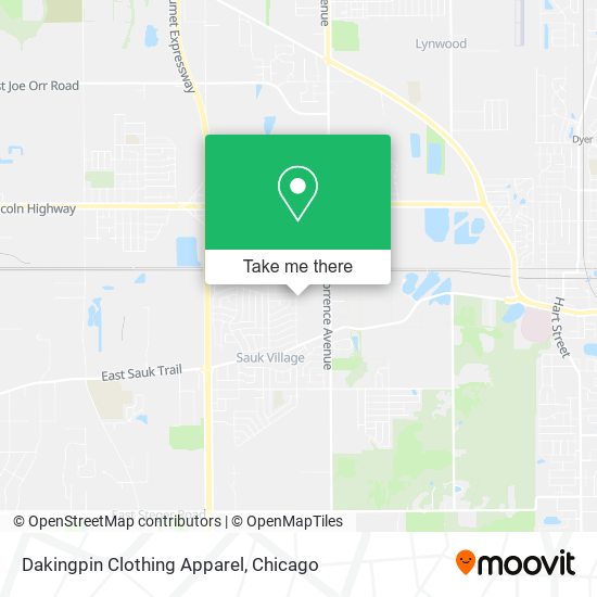 Mapa de Dakingpin Clothing Apparel