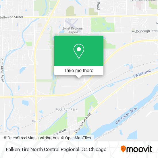 Mapa de Falken Tire North Central Regional DC