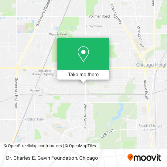 Dr. Charles E. Gavin Foundation map