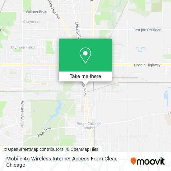 Mapa de Mobile 4g Wireless Internet Access From Clear