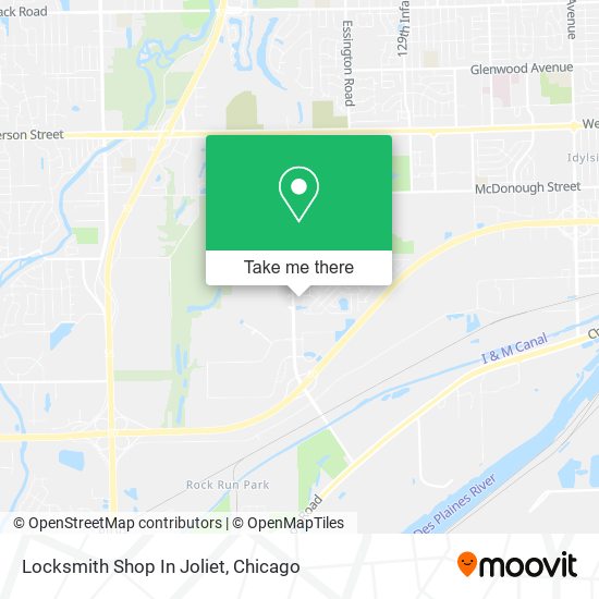 Locksmith Shop In Joliet map