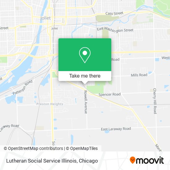 Lutheran Social Service Illinois map