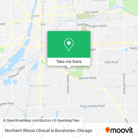 Northern Illinois Clinical la Boratories map