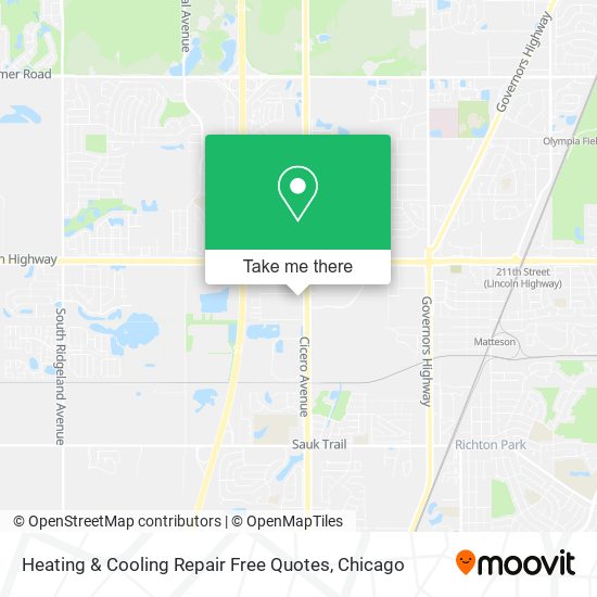 Heating & Cooling Repair Free Quotes map