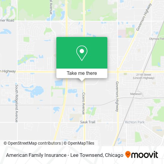 American Family Insurance - Lee Townsend map