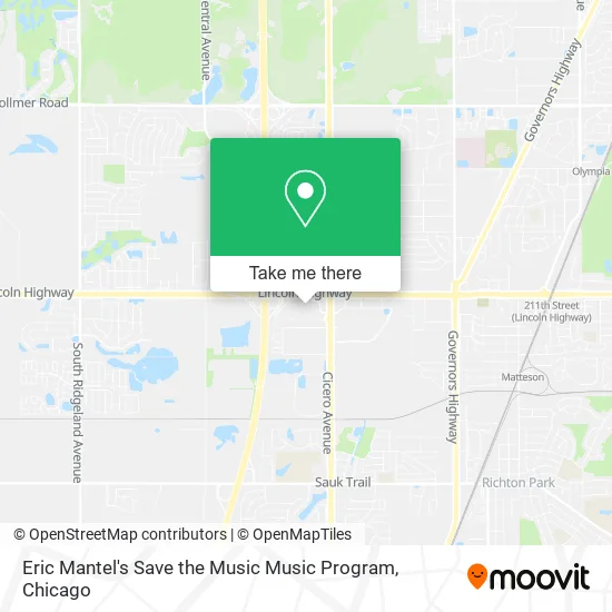 Eric Mantel's Save the Music Music Program map
