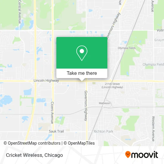 Cricket Wireless map