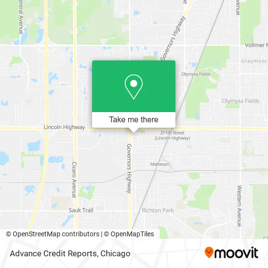 Advance Credit Reports map