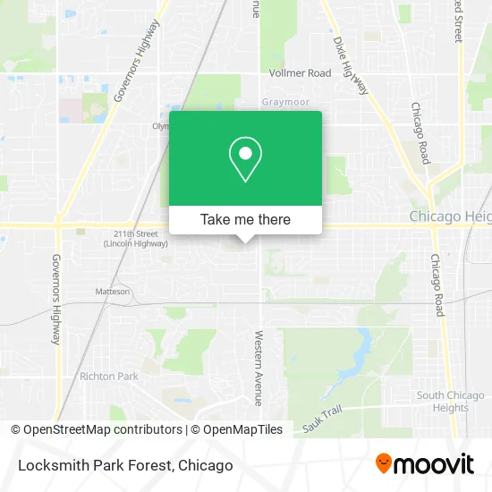 Locksmith Park Forest map