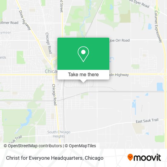 Christ for Everyone Headquarters map