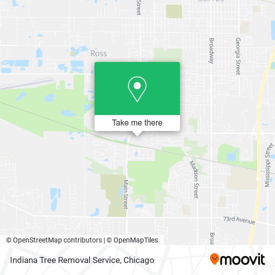 Indiana Tree Removal Service map