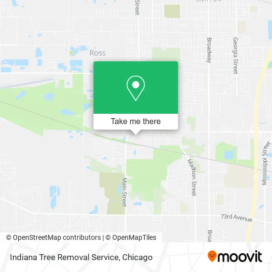 Indiana Tree Removal Service map
