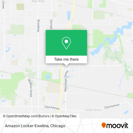 Amazon Locker-Ewelina map