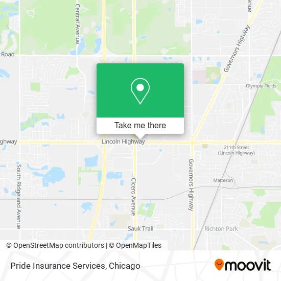 Pride Insurance Services map