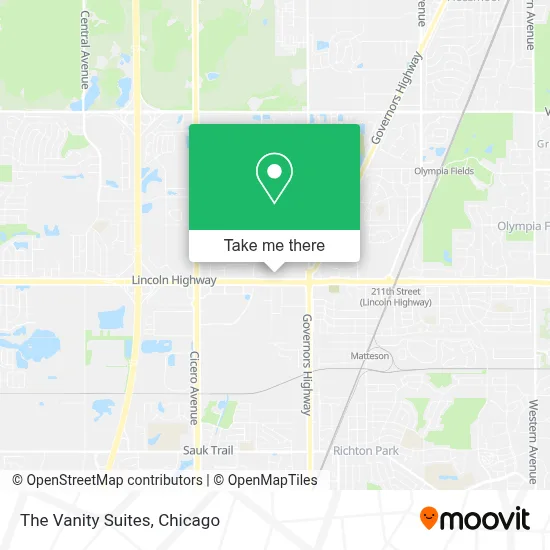 The Vanity Suites map